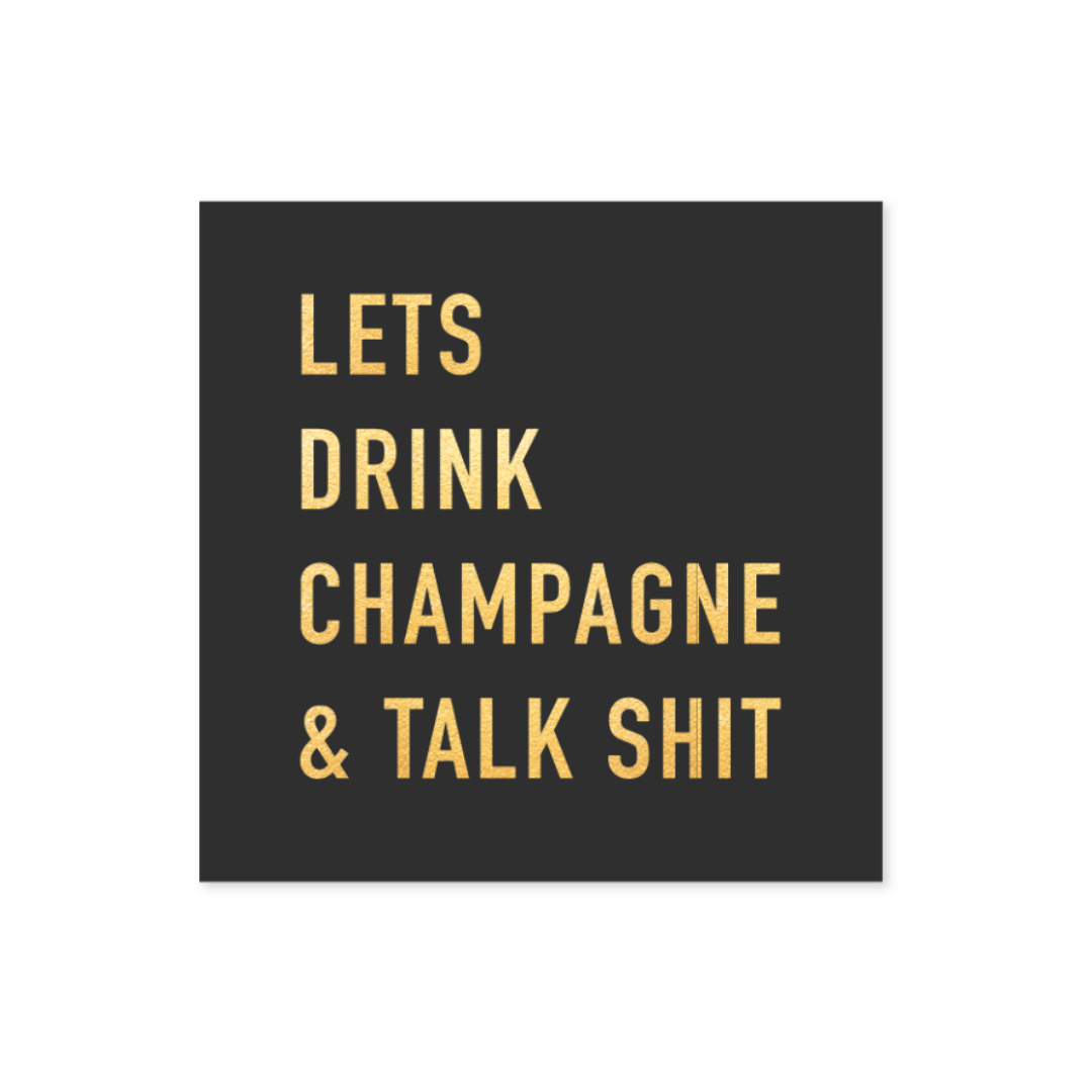 Servietter "Lets drink champagne" 20-pk