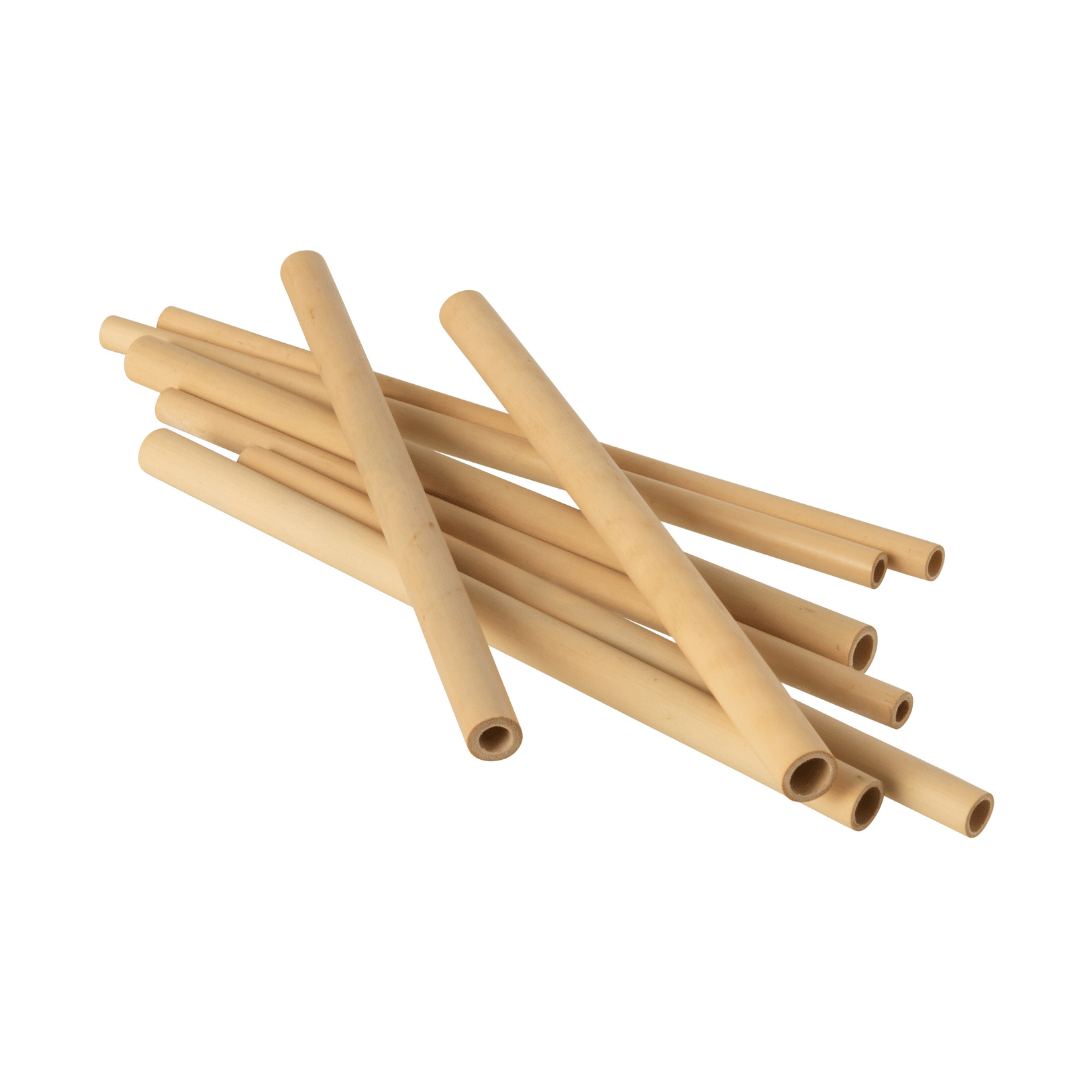 Bambus sugerør, 8-pk