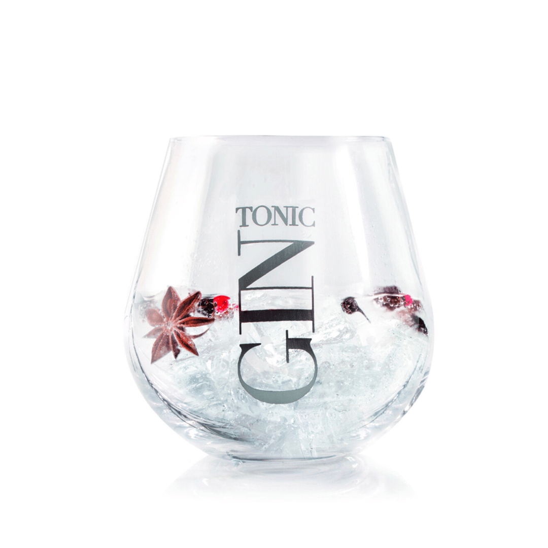 Glass rund, gin tonic